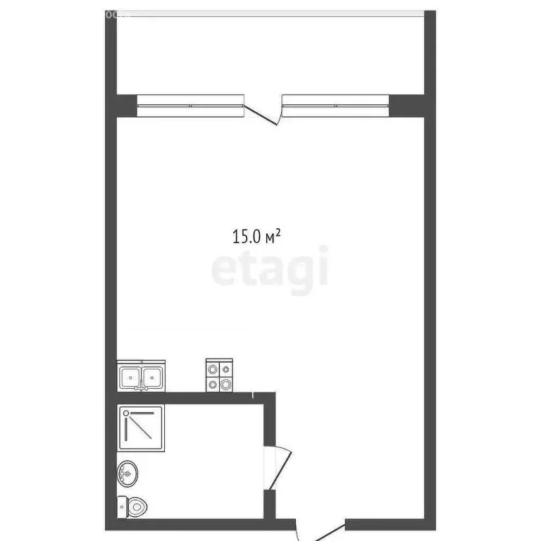 Квартира-студия: Севастополь, Парковая улица, 7 (36.2 м) - Фото 0
