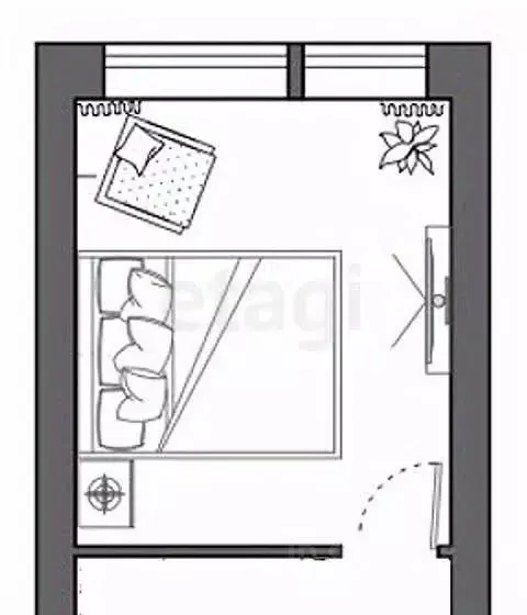Комната Татарстан, Казань ул. Ильича, 38 (11.8 м) - Фото 2