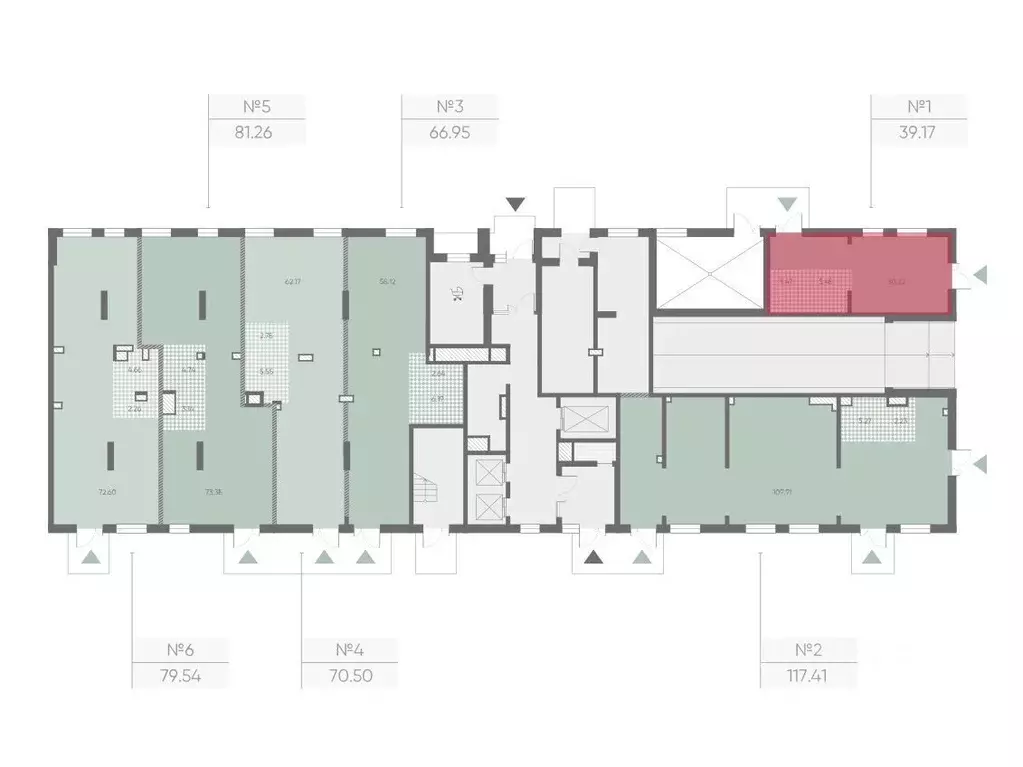 Офис в Санкт-Петербург Морская миля жилой комплекс (39 м) - Фото 2