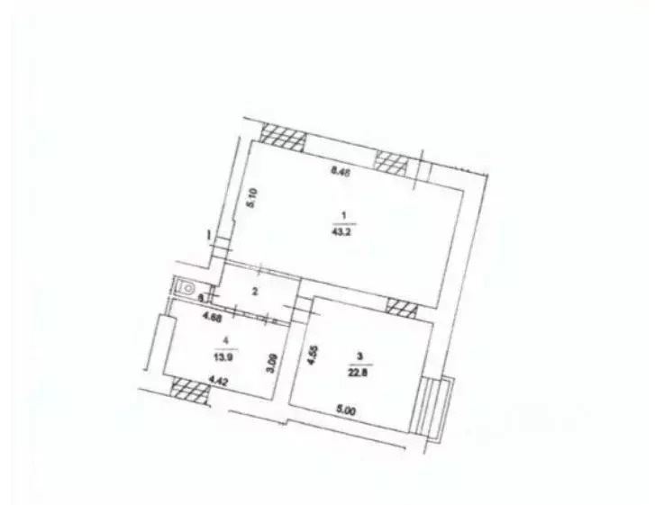 Помещение свободного назначения в Москва Шмитовский проезд, 13 (81 м) - Фото 1