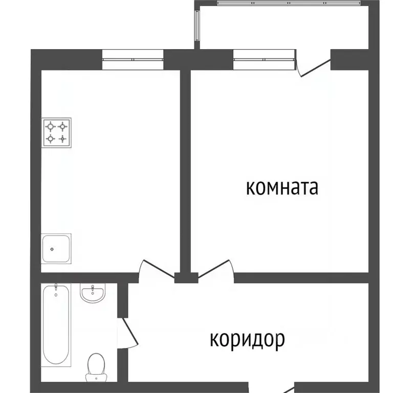 1-к кв. Бурятия, Улан-Удэ 102-й мкр, ул. Ринчино, 29/1 (36.6 м) - Фото 1