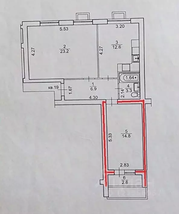 Комната Башкортостан, Уфа ул. Якуба Коласа, 143 (14.8 м) - Фото 2