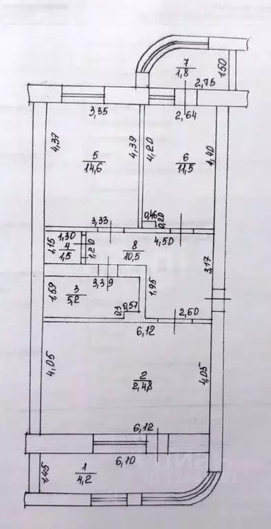 2-к кв. Краснодарский край, Анапа ул. Лермонтова, 75 (68.0 м) - Фото 1