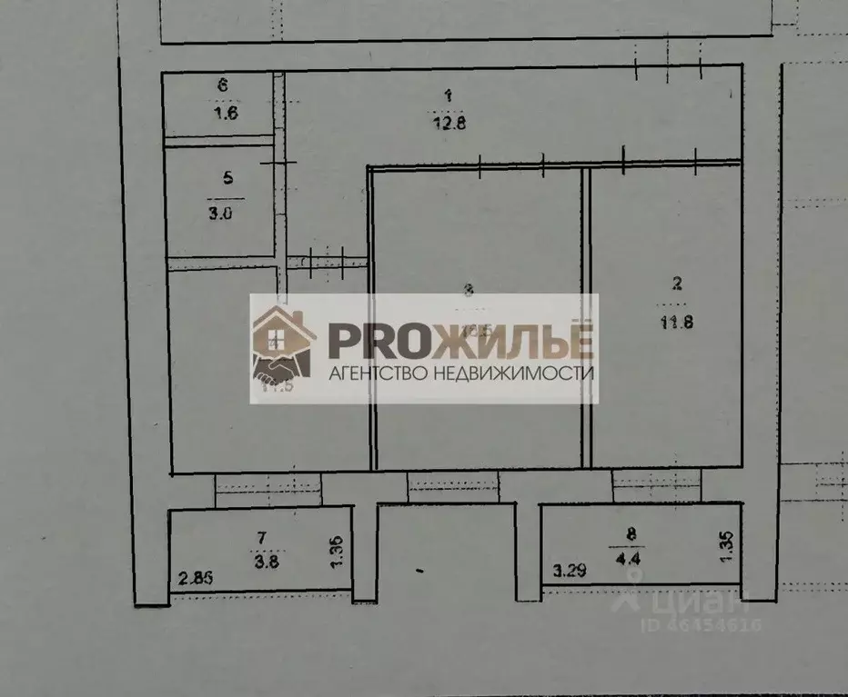 2-к кв. Башкортостан, Белебей ул. Травницкого, 4/1 (61.3 м) - Фото 2