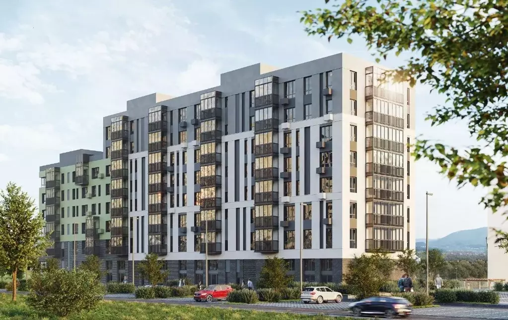 3-к кв. Красноярский край, Красноярск Юдинский жилой комплекс (67.27 ... - Фото 2