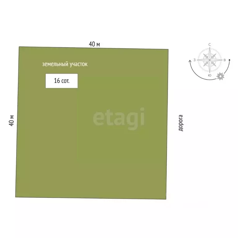 Участок в Краснодарский край, Краснодар ул. Фламандская, 11 (16.0 ... - Фото 2