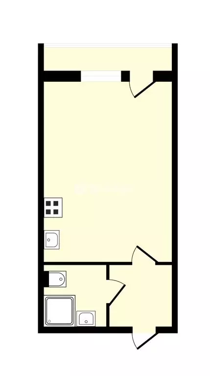 Квартира-студия: Мурино, Екатерининская улица, 19 (22 м) - Фото 1