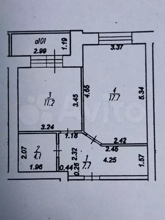 1-к. квартира, 40,7 м, 4/10 эт. - Фото 0