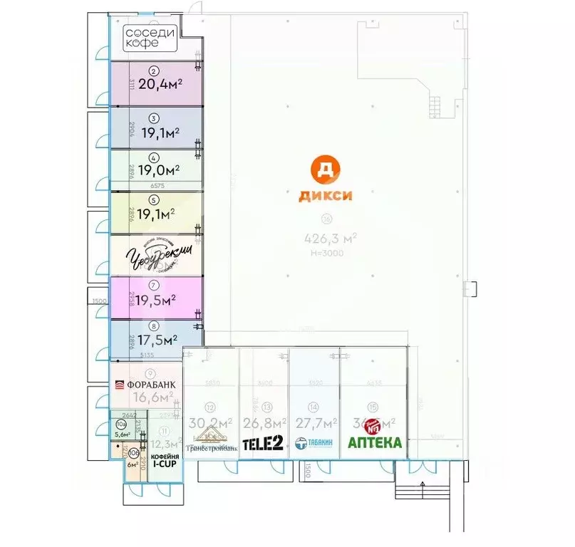 Торговая площадь в Москва Шипиловский проезд, 39К3 (6 м) - Фото 1