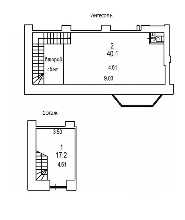 Помещение свободного назначения в Москва Тверская ул., 19 (58 м) - Фото 2