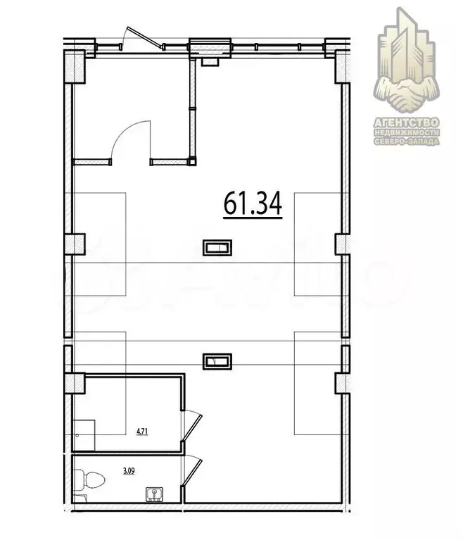 Продажа помещения в well 69,14 м2 - Фото 1
