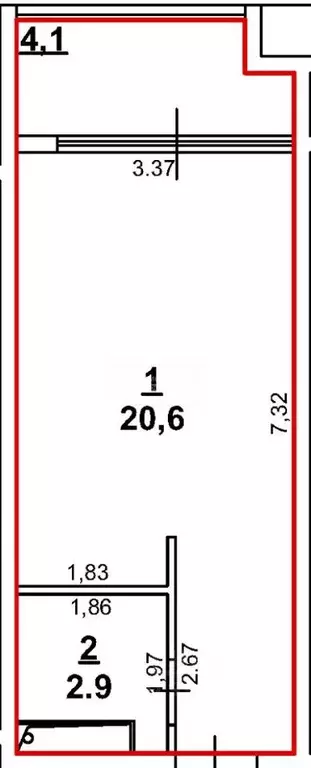 Студия Крым, Феодосия муниципальный округ, Коктебель пгт ул. ... - Фото 2