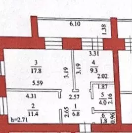 2-к. квартира, 55,3 м, 9/9 эт. - Фото 1