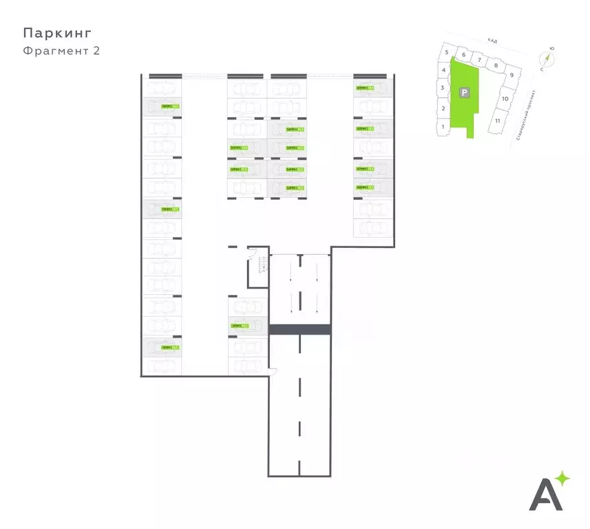 Гараж в Санкт-Петербург пос. Шушары, Олл Ин 3.0 жилой комплекс (13 м) - Фото 1