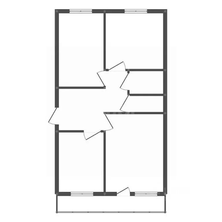 3-к кв. Амурская область, Свободненский район, с. Глухари Вокзальная ... - Фото 1