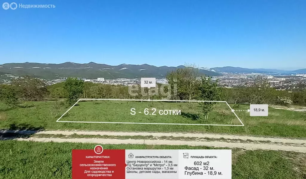 Участок в село Владимировка (6.6 м) - Фото 1
