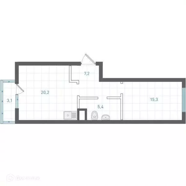 Продаётся 2-к квартира, 49 м - Фото 1