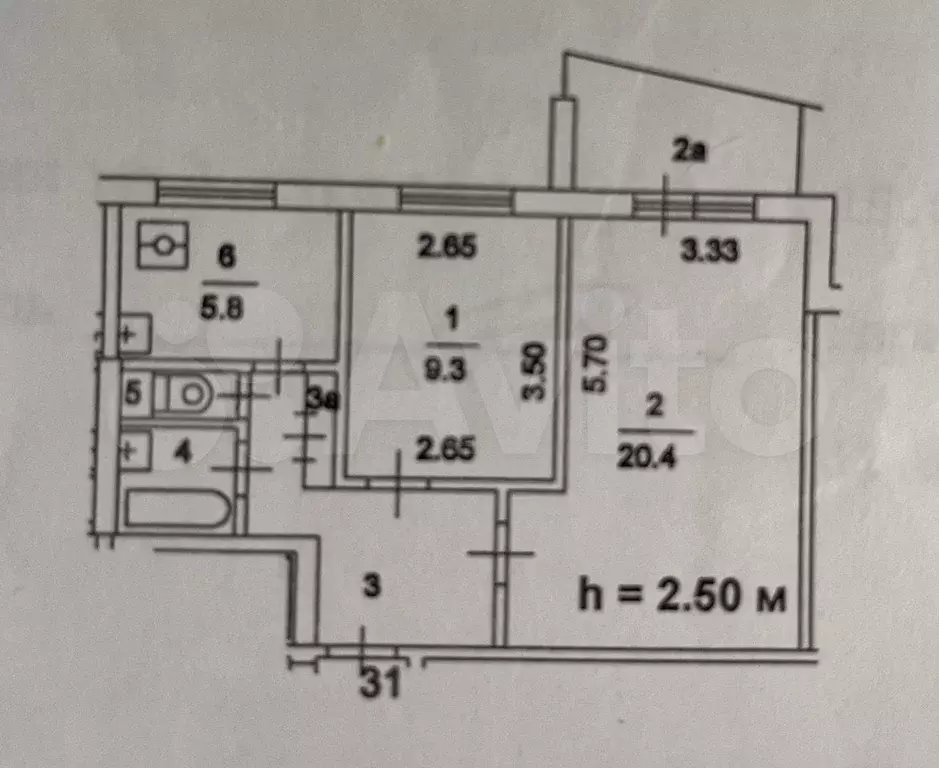 2-к. квартира, 45 м, 8/9 эт. - Фото 0