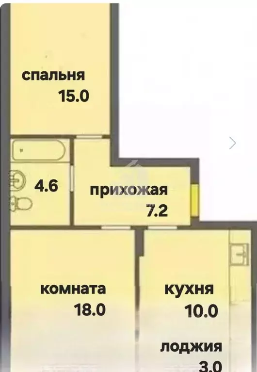 2-к кв. Калининградская область, Калининград Тихорецкая ул., 22А (54.8 ... - Фото 1