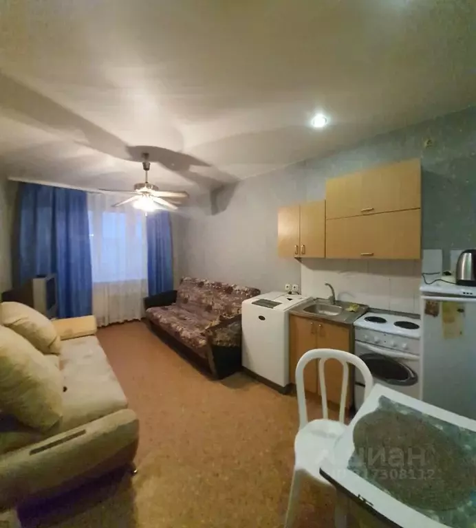 Студия Омская область, Омск Солнечный мкр, ул. Комкова, 8 (23.0 м) - Фото 1