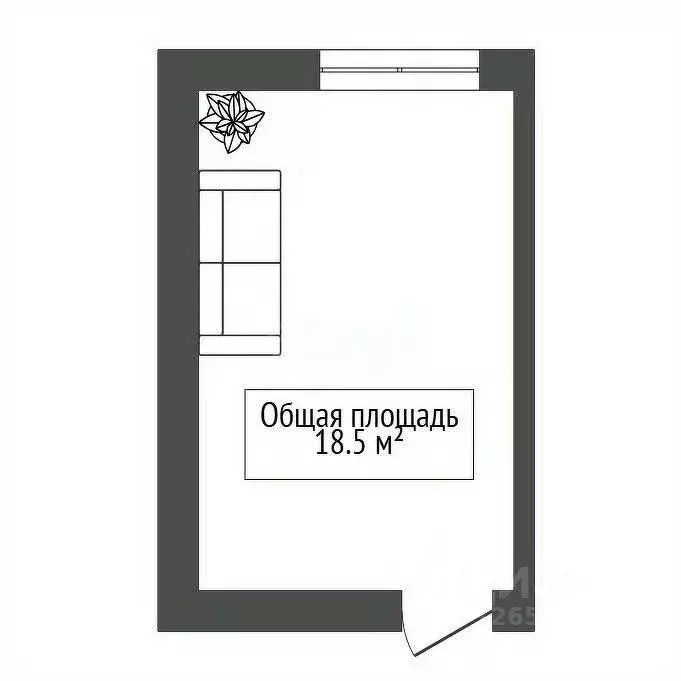 Комната Новосибирская область, Новосибирск ул. Петухова, 53 (18.5 м) - Фото 2