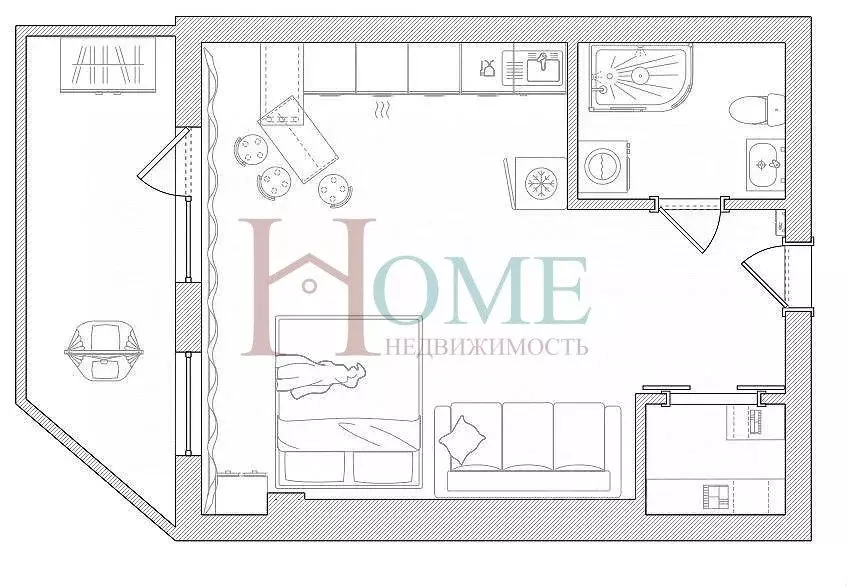 Студия Новосибирская область, Новосибирск ул. Дуси Ковальчук, 238 ... - Фото 2