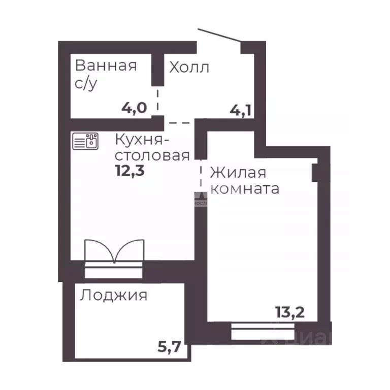 1-к кв. Челябинская область, Челябинск просп. Ленина, 4 (33.6 м) - Фото 1