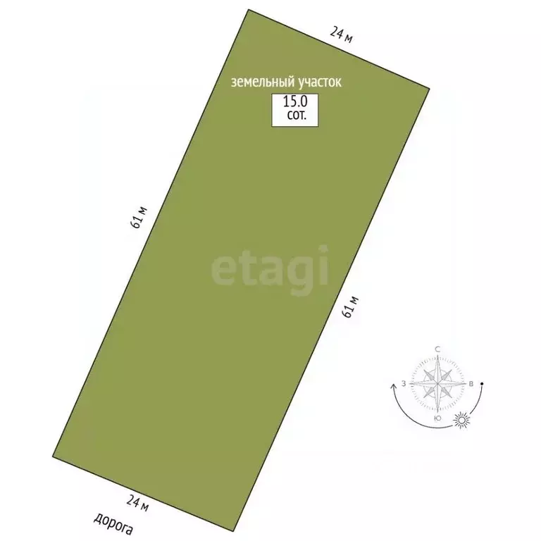 Участок в Костромская область, Шарья ул. Гагарина, 17 (15.1 сот.) - Фото 1