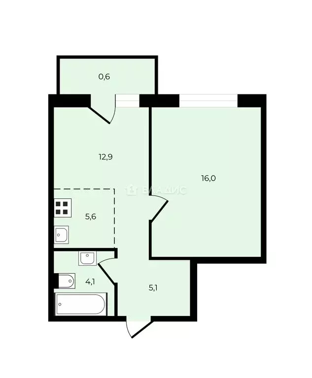 1-комнатная квартира: Москва, Причальный проезд, 10к1 (44.9 м) - Фото 1