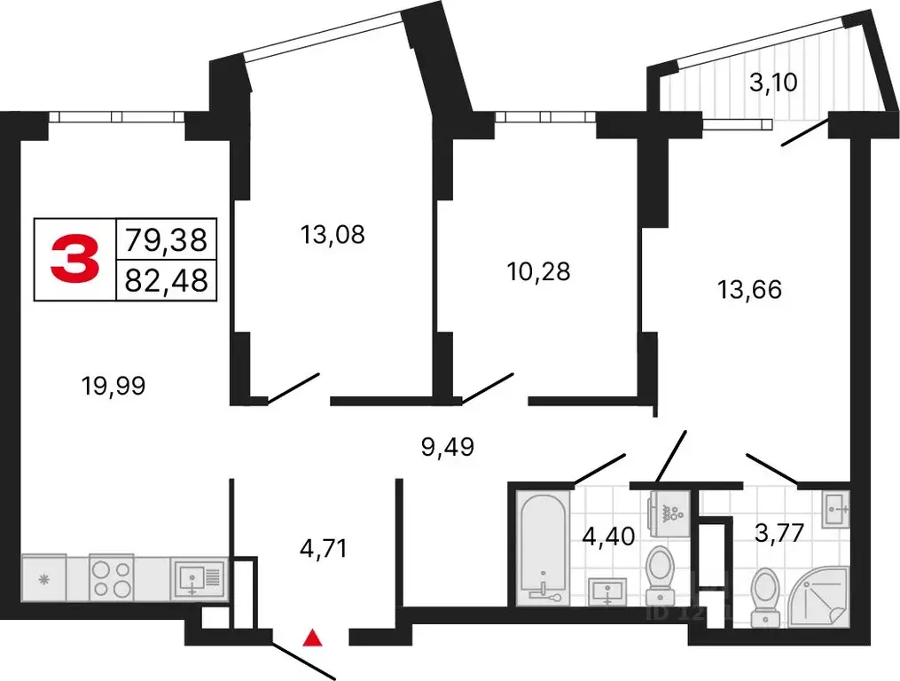 3-к кв. Свердловская область, Екатеринбург ул. Владимира Высоцкого, ... - Фото 1