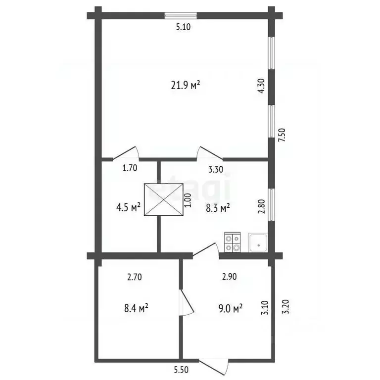 Дом в Башкортостан, Гафурийский район, Красноусольский сельсовет, с. ... - Фото 2
