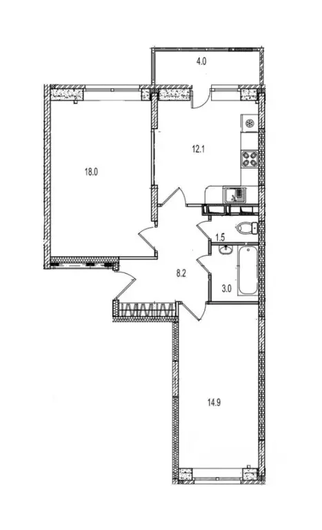 2-к кв. Московская область, Ногинск Богородский городской округ, ул. ... - Фото 1