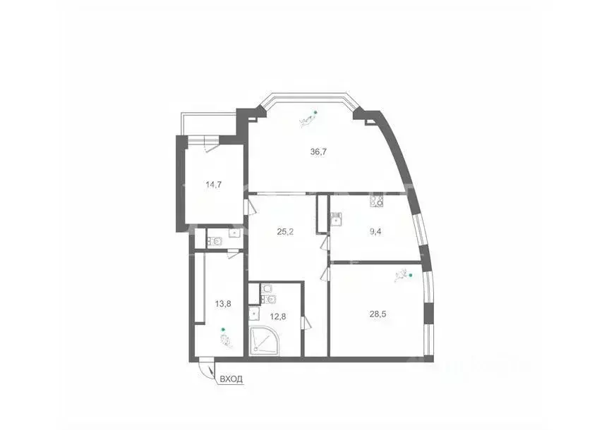 3-к кв. Москва Мичуринский просп., 29 (152.5 м) - Фото 2