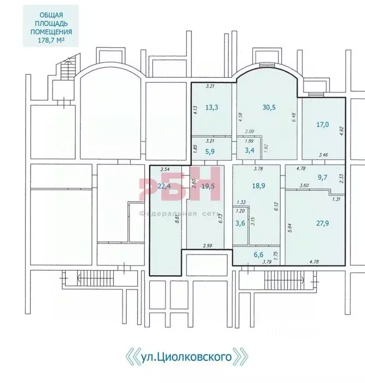 Офис в Тюменская область, Тюмень ул. Циолковского, 20А (179 м) - Фото 1
