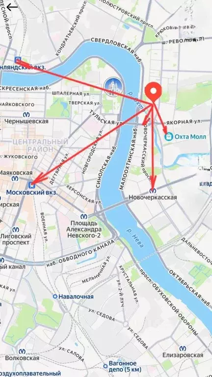 Комната Санкт-Петербург Большеохтинский просп., 5К3 - Фото 2