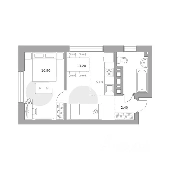 2-к кв. Башкортостан, Уфа Зеленая Роща жилрайон, Лесная Симфония жилой ... - Фото 1