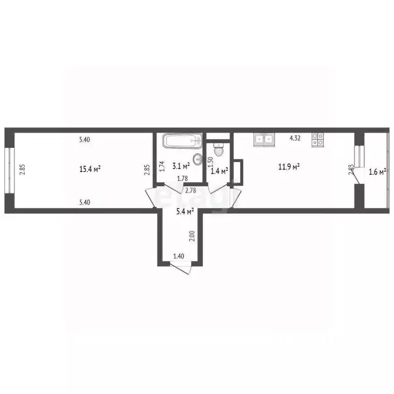 1-к кв. Мордовия, Саранск Солнечная ул., 17 (37.0 м) - Фото 1