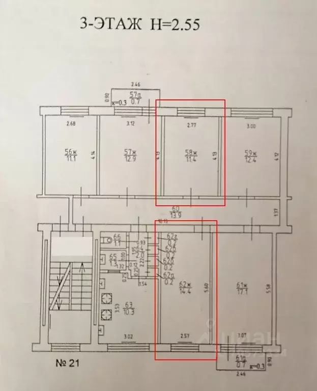 Комната Калининградская область, Калининград Звездная ул., 21 (11.4 м) - Фото 1