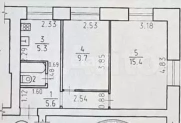 2-к. квартира, 37,9 м, 2/2 эт. - Фото 0
