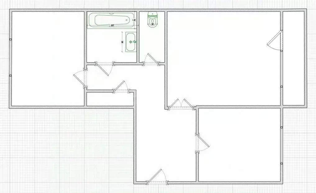 2-к кв. Костромская область, Буй ул. Ивана Сусанина, 16 (51.0 м) - Фото 2