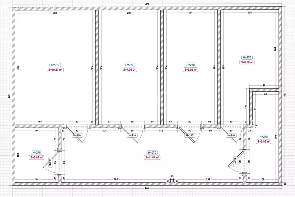 3-комнатная квартира: Назрань, Московская улица, 37А (81 м) - Фото 1