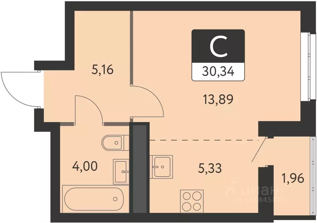 Студия Свердловская область, Екатеринбург Спутник-1 жилой комплекс ... - Фото 0