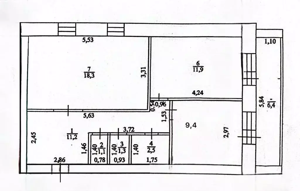 2-к кв. Оренбургская область, с. Илек пер. Деповский, 8 (56.6 м) - Фото 2