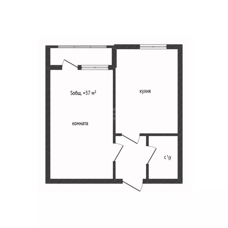 1-к кв. Брянская область, Брянск просп. Станке Димитрова, 67к7 (37.0 ... - Фото 1