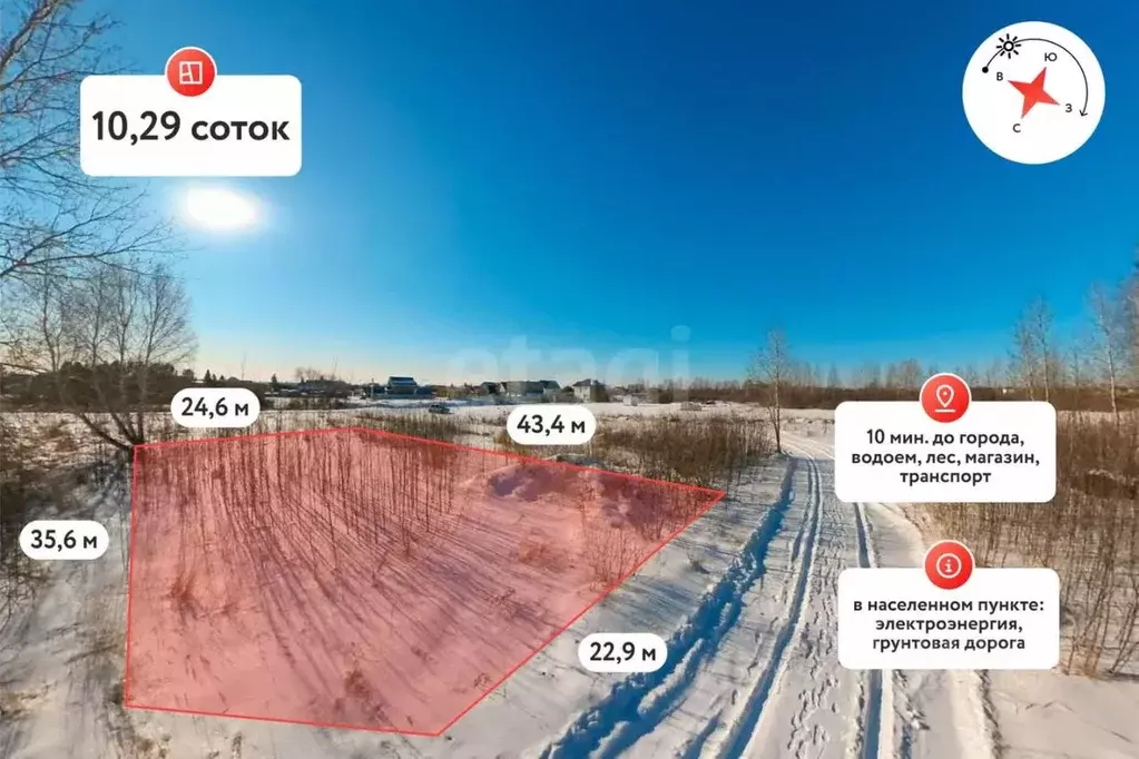 Участок в Тюменская область, Тюмень Яровское садовое товарищество, ул. ... - Фото 1