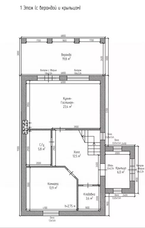 Дом в Рязанская область, Рыбное ул. Николая Колобова, 32 (139 м) - Фото 2