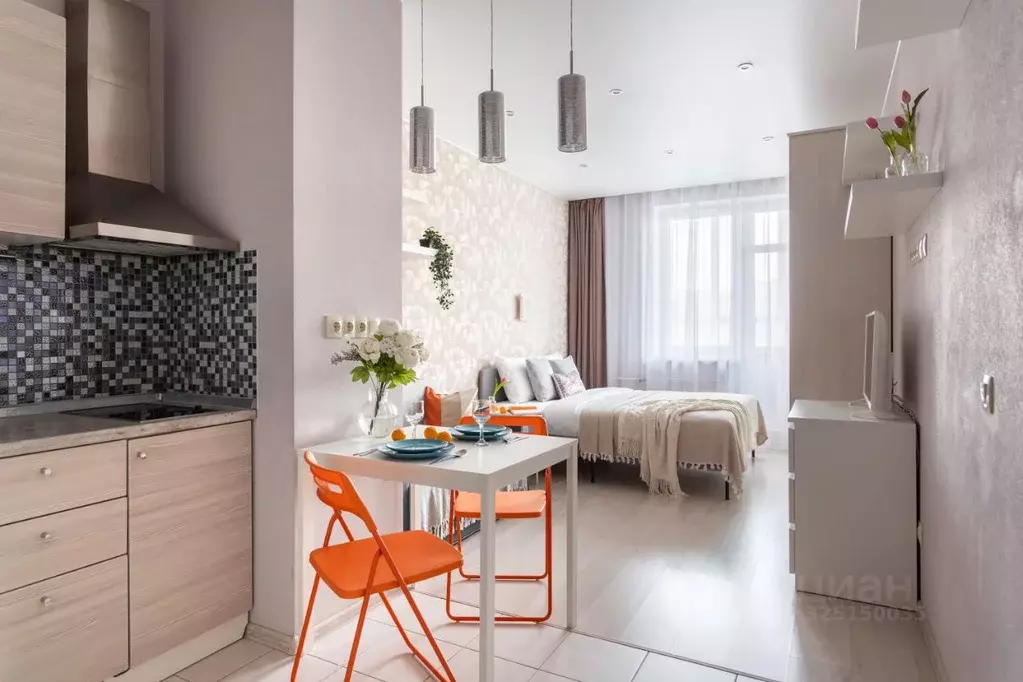 Студия Санкт-Петербург ул. Орджоникидзе, 52 (25.0 м) - Фото 2