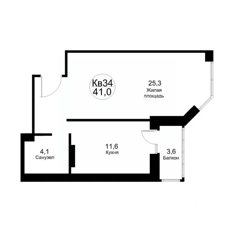 1-к кв. Московская область, Рузский муниципальный округ, Тучково пгт ... - Фото 1