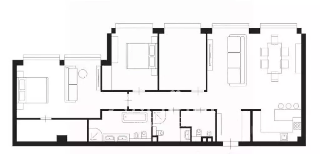 4-к кв. Москва Ленинградский просп., 37/3 (132.0 м) - Фото 2