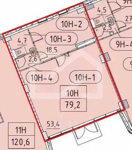 Помещение свободного назначения в Москва Марк жилой комплекс, к2 (79 ... - Фото 2